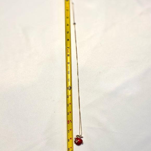 Betsy Johnson Red Apple Open me Necklace - Picture 16 of 16